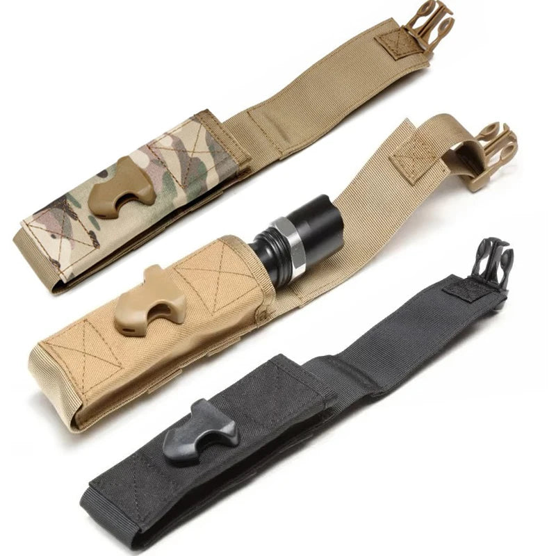 Outdoor Flashlight Bag Multifunctional MOLLE Nylon Waist Pack Belt Bag Pocket Hunting Backpack Accessories