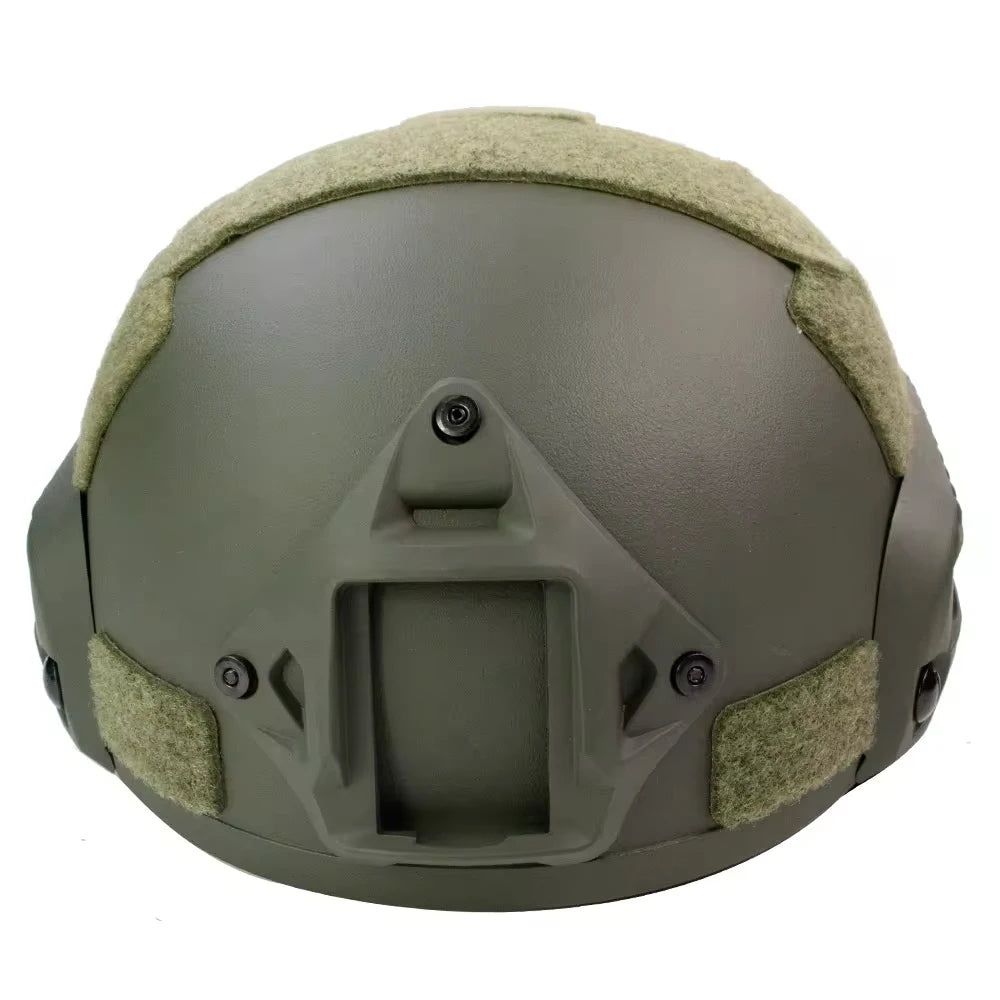 BOOIU MICH 2001 Tactical Helmet Helmet with Adjustable Chin Strap Night Vision Mount Side Rail Cycling CS Paintball Game Helmets