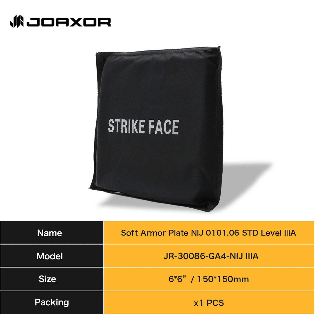JOAXOR IIIA Soft Hunter's Bulletproof Vest Insertable Plate Armor Large 6x6 6x8 10x12 11x14 Backpack Protection Personal Safety