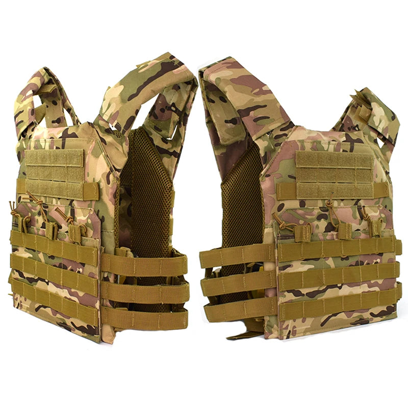 Tactical Plate Carrier Molle Vest Airsoft Gear Men Combat Body Armor Hunting Protective Vest with Mag Pouch