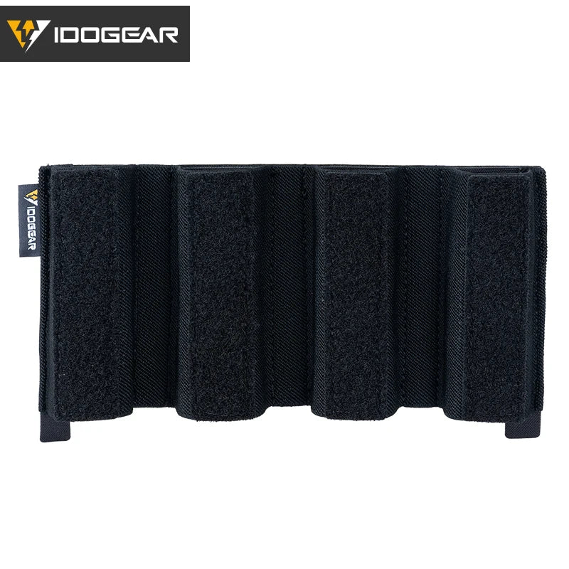 IDOGEAR Tactical Quad Mag Pouch For MPX, Glock, MP5 9mm Quad SMG Large DOPE the Insert Sticker Mag Pouch 35115