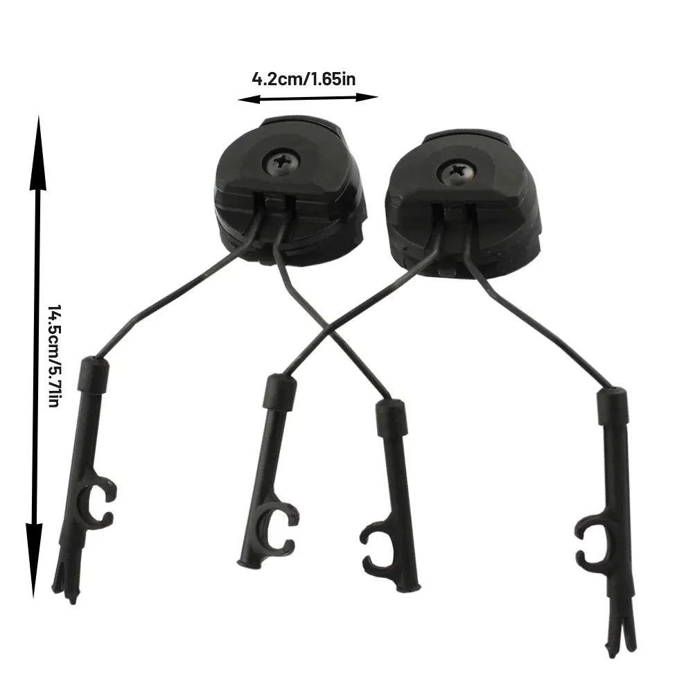 Tactical Rail Mounts Headset Rail Adapter Headset Holder Set Bracket Headphone Mount Stand Comtac II Noise Cancelling H
