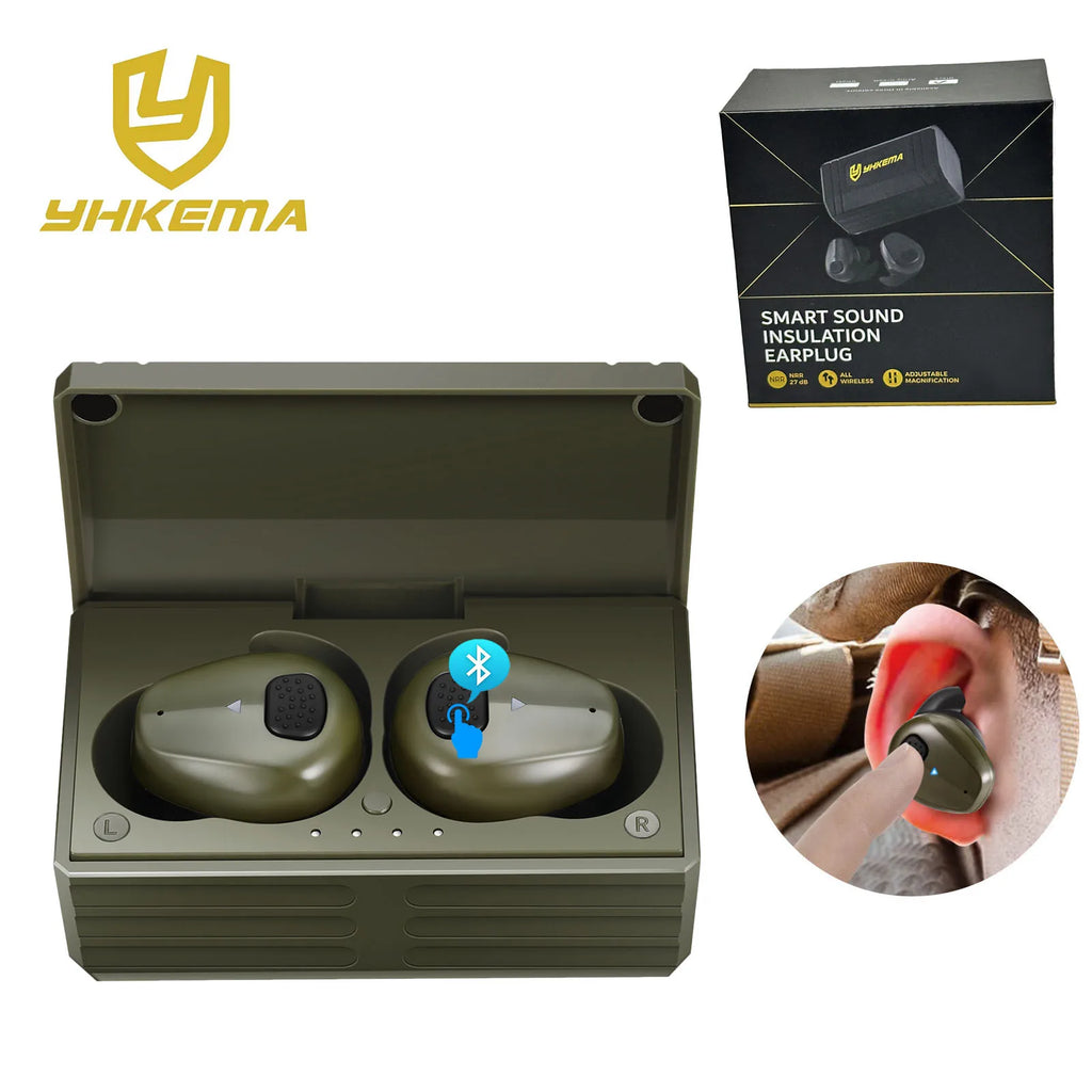 YHKEMA EB10 Bluetooth 5.3 Ver Earplugs, Anti-interference, Interference Cancellation, Hearing Protection Electronic Devices