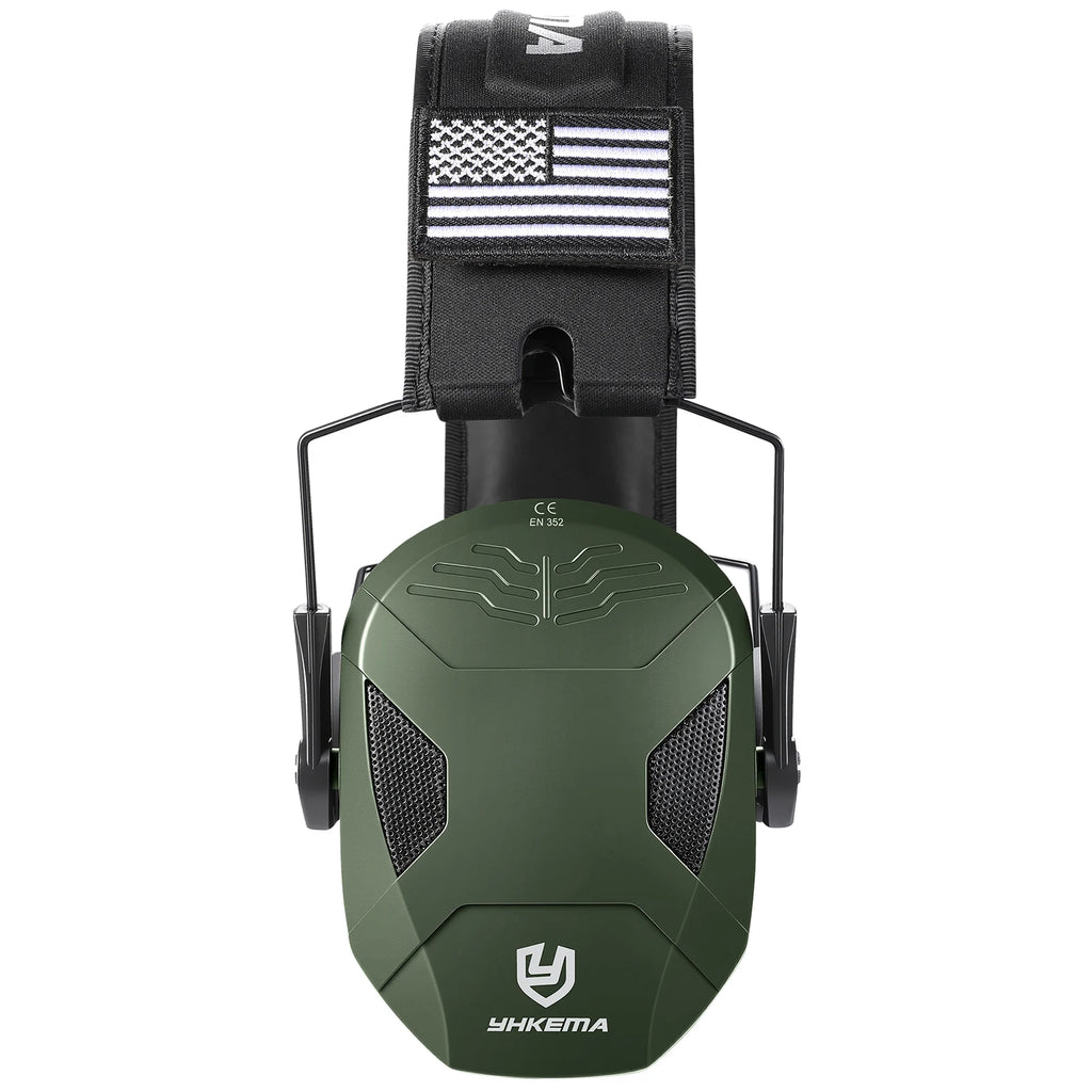 YHKEMA Shooting Ear Protection Safety Earmuffs Noise Reduction Slim Passive Hearing Protector for Huning NRR26dB