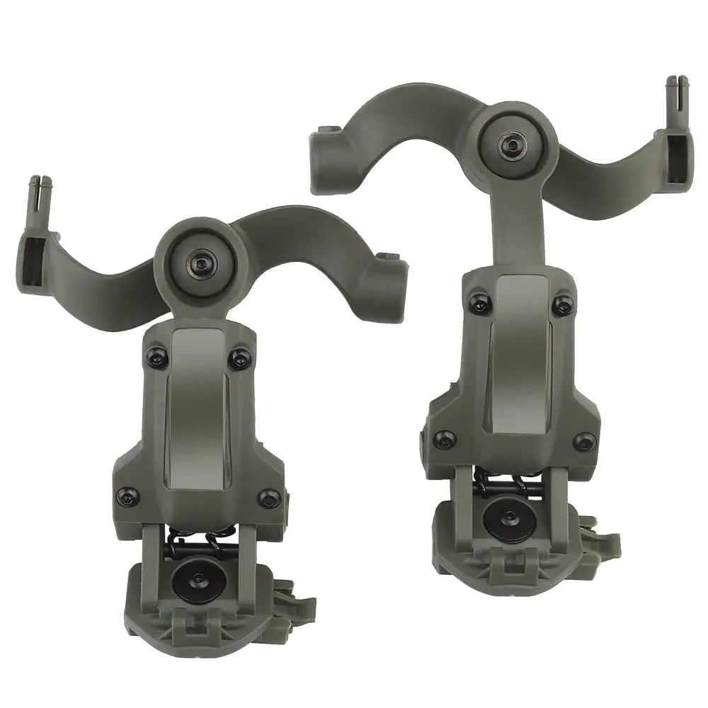 BOOIU Tactical Headset Holder Fast Helmet Rail Mount Adapter Multi-Angle Rotation Pickup Headphone Bracket OPS CORE ARC/Wendy