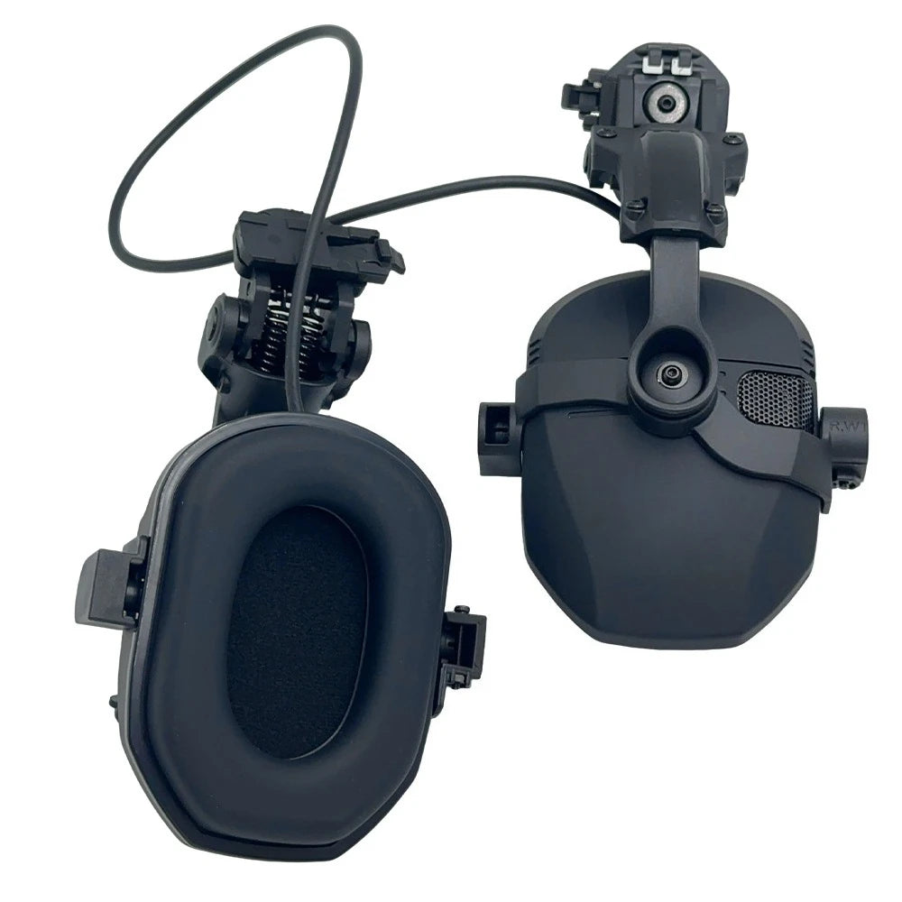 NEW Helmet Clip Version Tactical Earmuff Electronic Hearing Protection NRR 23dB for Military Shooting Range Training Hunting