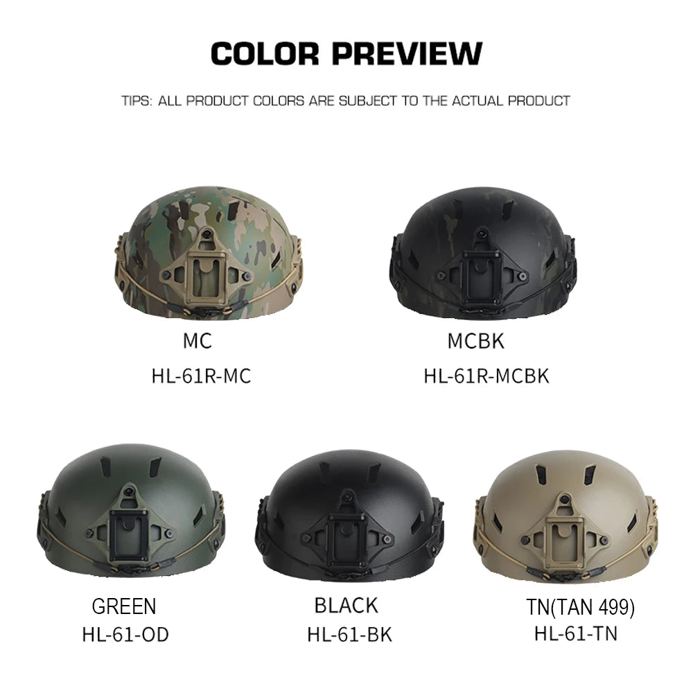 Outdoor Fast Tactical Helmet Lightweight Hunting CS Paintball Training Helmet Motorcycle Bicycle Cycling Sports Safety Helmet