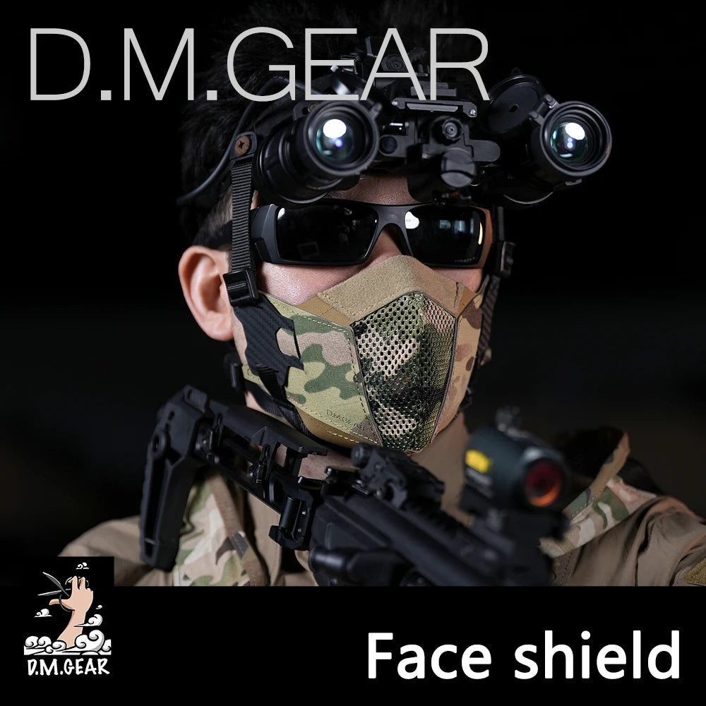 DMGear Tactical Face Mask Anti-Fog Hunting Protection Gear Huting Equipment Accessory Airsoft Comfortable Laser Cut Breathable