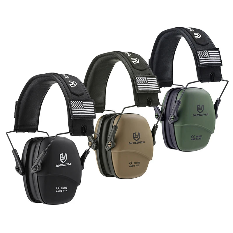 Tactical Headset Ear Protection Shooting Headphones for Hunting Hearing Earmuff Noise Reduction 25dB Earmuffs