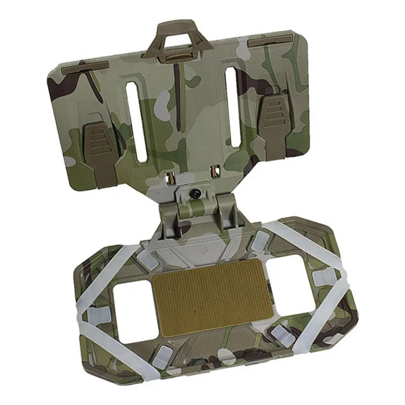 Tactical MOLLE Folding Navigation Board Map Admin Panel iPhone Pouch Tactical Airsoft Hunting Vest Chest Mobile Phone Holder