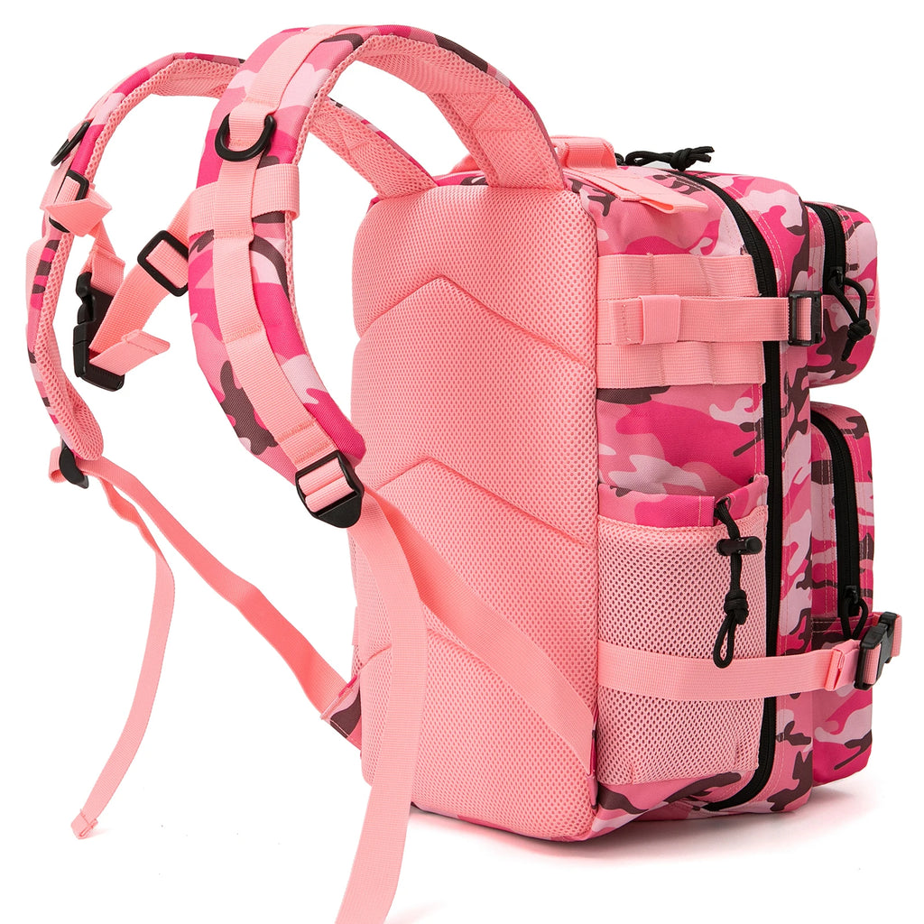 25L/45L Tactical Backpack for Women/men Outdoor Hiking Laser Cut Molle Daypack School Bag Gym Rucksack with Dual Cup Holder