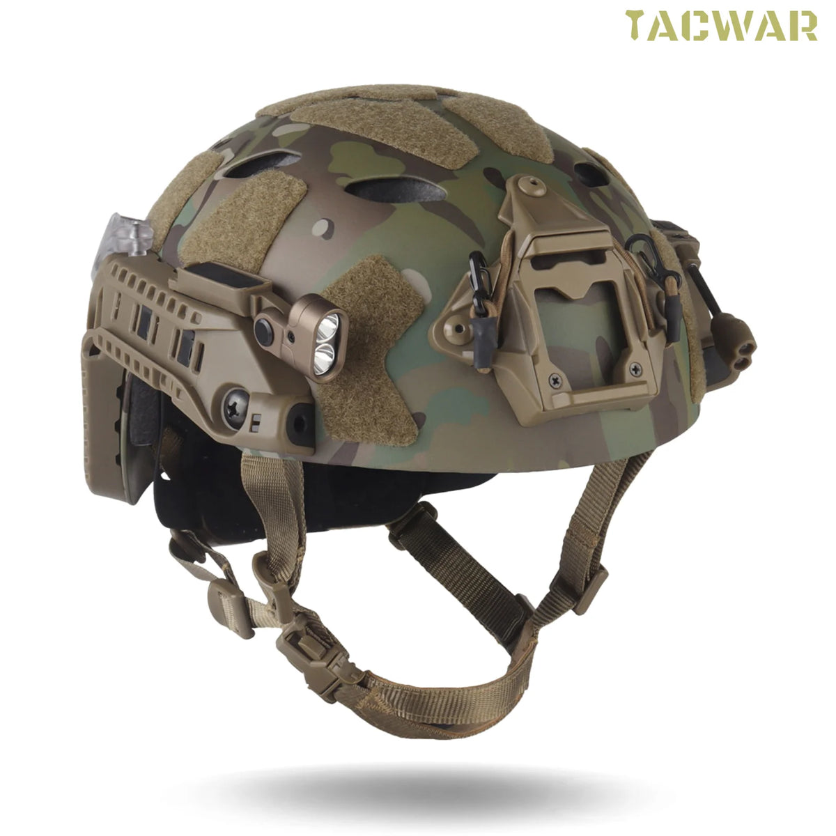 Modular ARC Rail SF Helmet Set with Modular ARC Rail Battery Box LED Light Signal Light Tactical Airsoft
