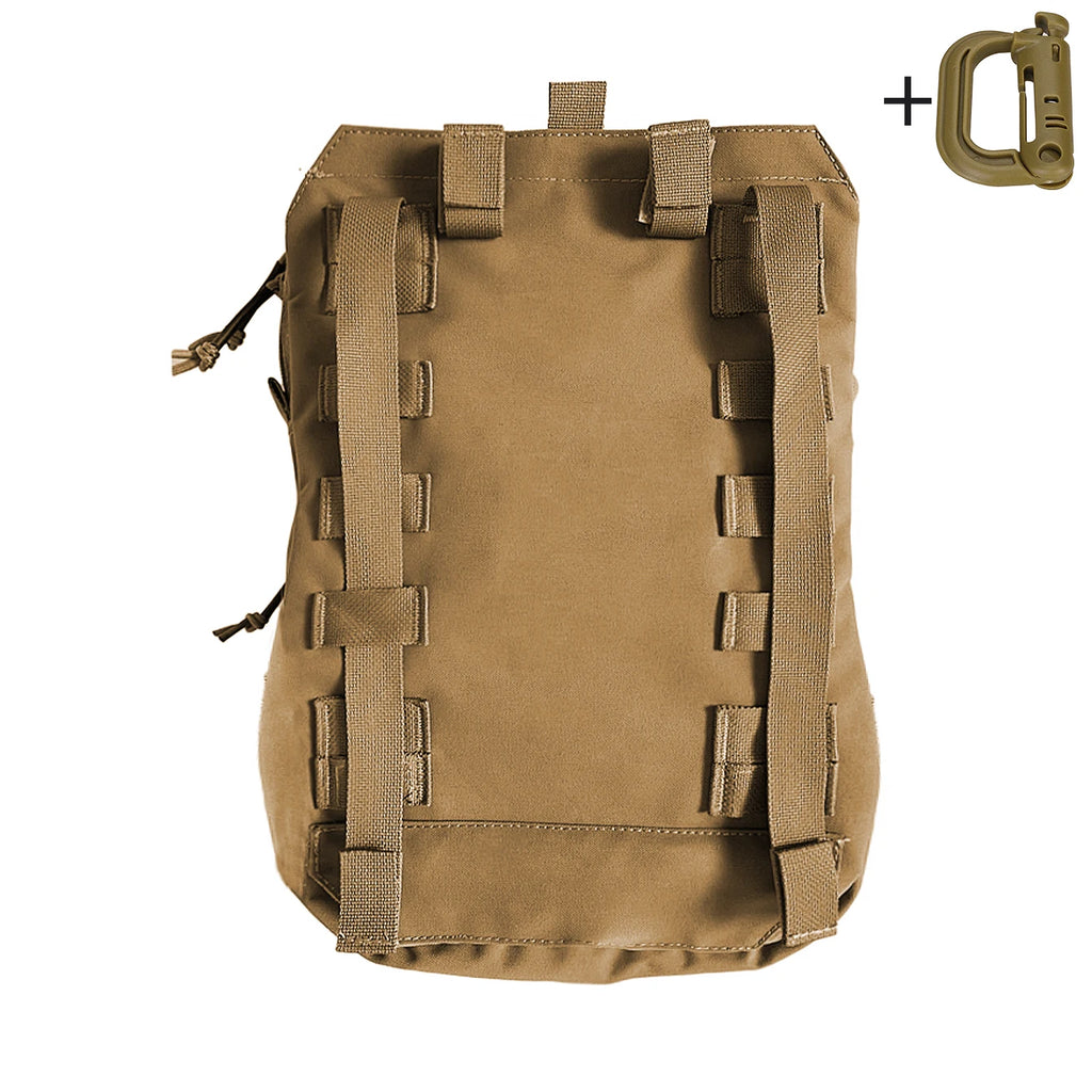 Mounted 3L water bag with Molle system, with multiple compartments and large capacity, can be used with MOLLE system vest