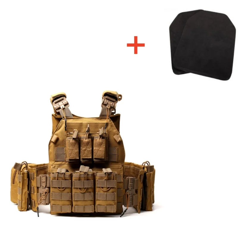 Best-selling 600D Polyester Tactical Vest - Durable, breathable and adjustable Molle design with multiple pockets for outdoor hi