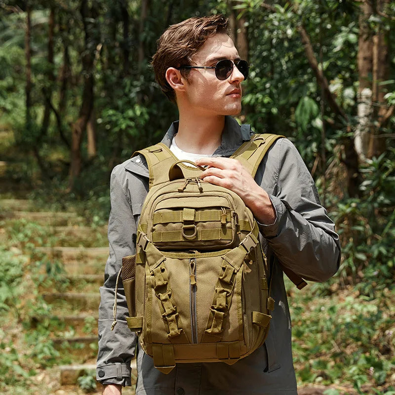 Fishing Lure Rod Luggage Camping Mountaineering Backpack Hunting Multi-functional Military Tactical Fishing Shoulder Bag Men