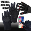 Tactical Anti-Cut Full Finger Gloves Level 5 Protection Touch Screen Combat Mittens Anti-Skid Hard Knuckle Impact Gear Men