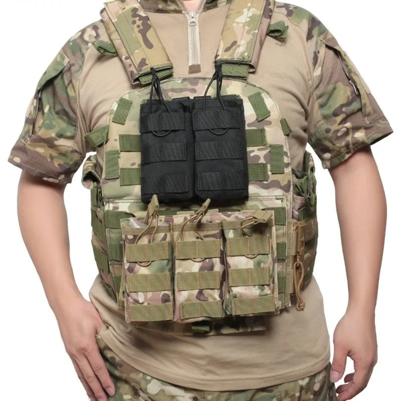New Tactical Double Pouch Field Vest Molle Accessory Bag Military Enthusiast SC Storage Bag Wholesale