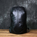 NZPJ Leather Men's Backpack Natural Cowhide Large Capacity Travel Bag Outdoor Schoolbag Business Computer Bag For 15 Inch Laptop