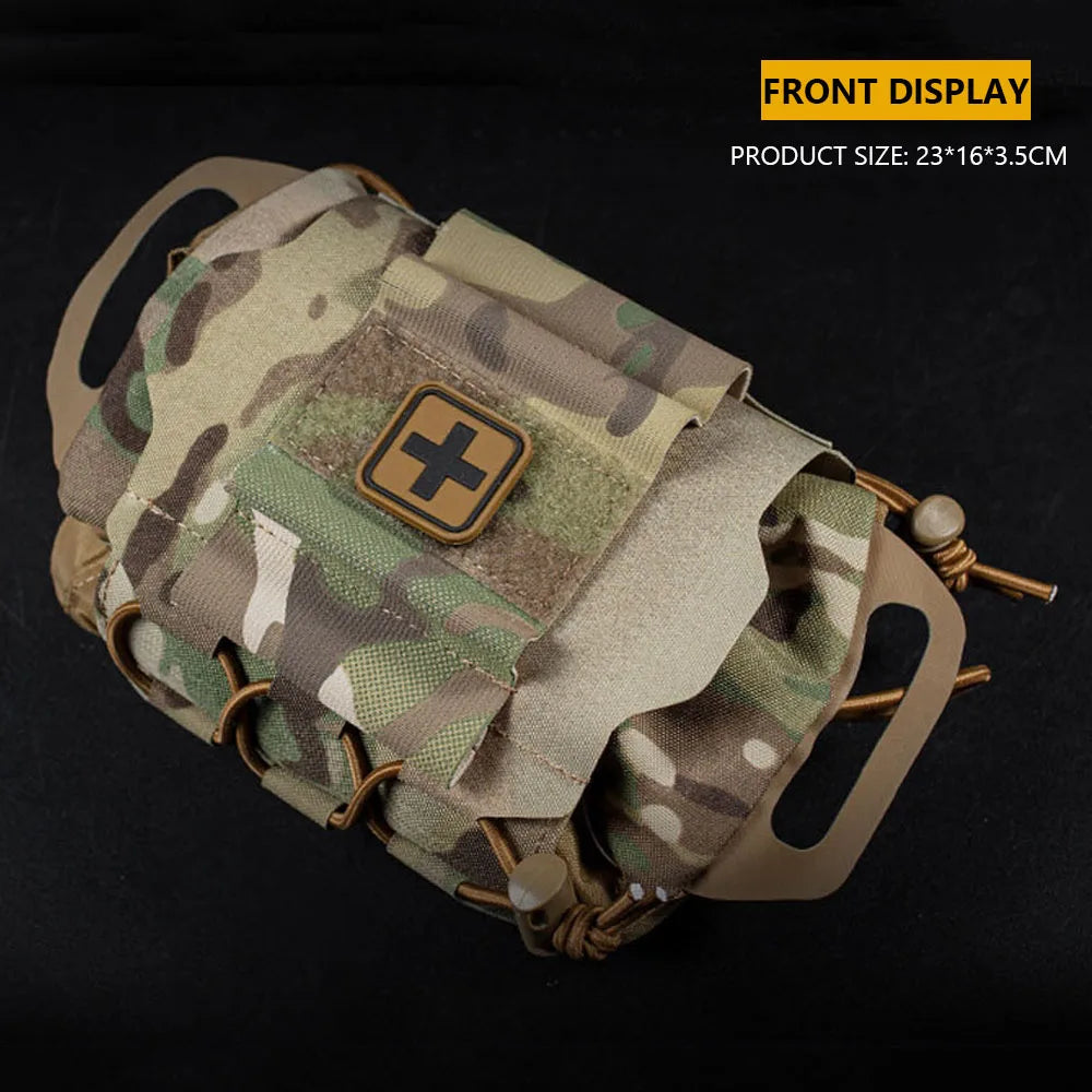 IFAK Tactical First Aid Kit MOLLE Rapid Deployment Outdoor Hunting Camping Survival Emergency Medical Pouch Combat Belts Gear