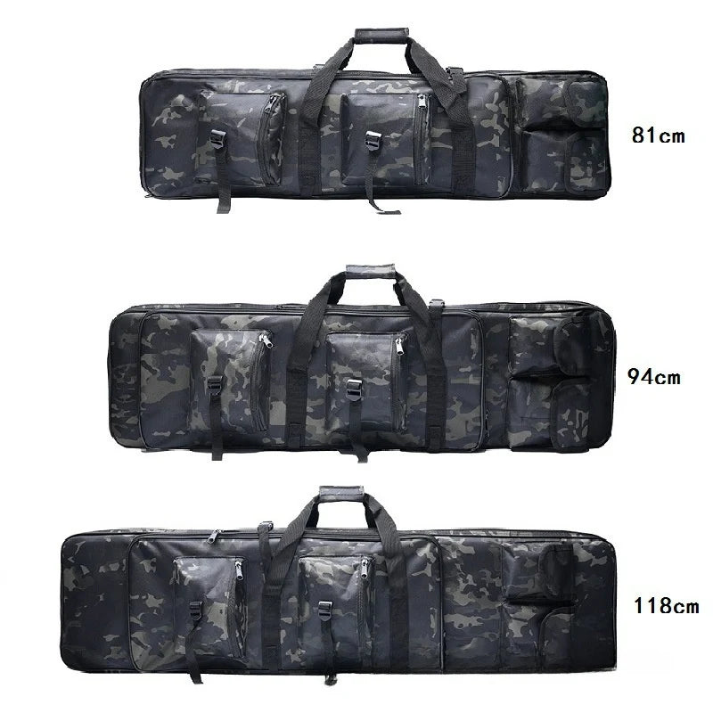 81 94 118 cm Hunting Equipment Tactical Gun Bag Multicam Camo Outdoor Molle Bag Shooting Airsoft Rifle Gun Carry Shoulder Bag