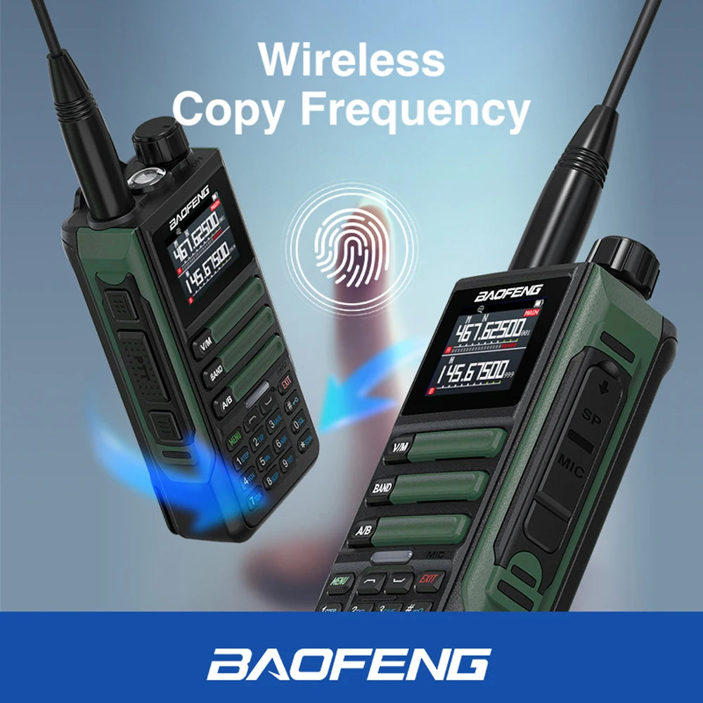 1/2PCS Baofeng Walkie Talkie UV-16M V2 Two Way Radio VHF/UHF 136-174MHz&400-520MHz FM Portable Transceiver With Type-C Charging