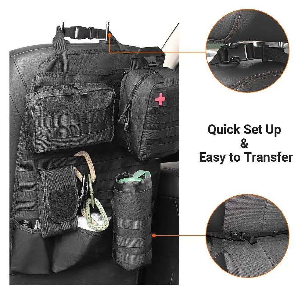 Universal Car Backseat Hanging Bag Tactical Accessory Organizer Self-Driving Hunting Outdoor Storage Bag Classified Storage Bag