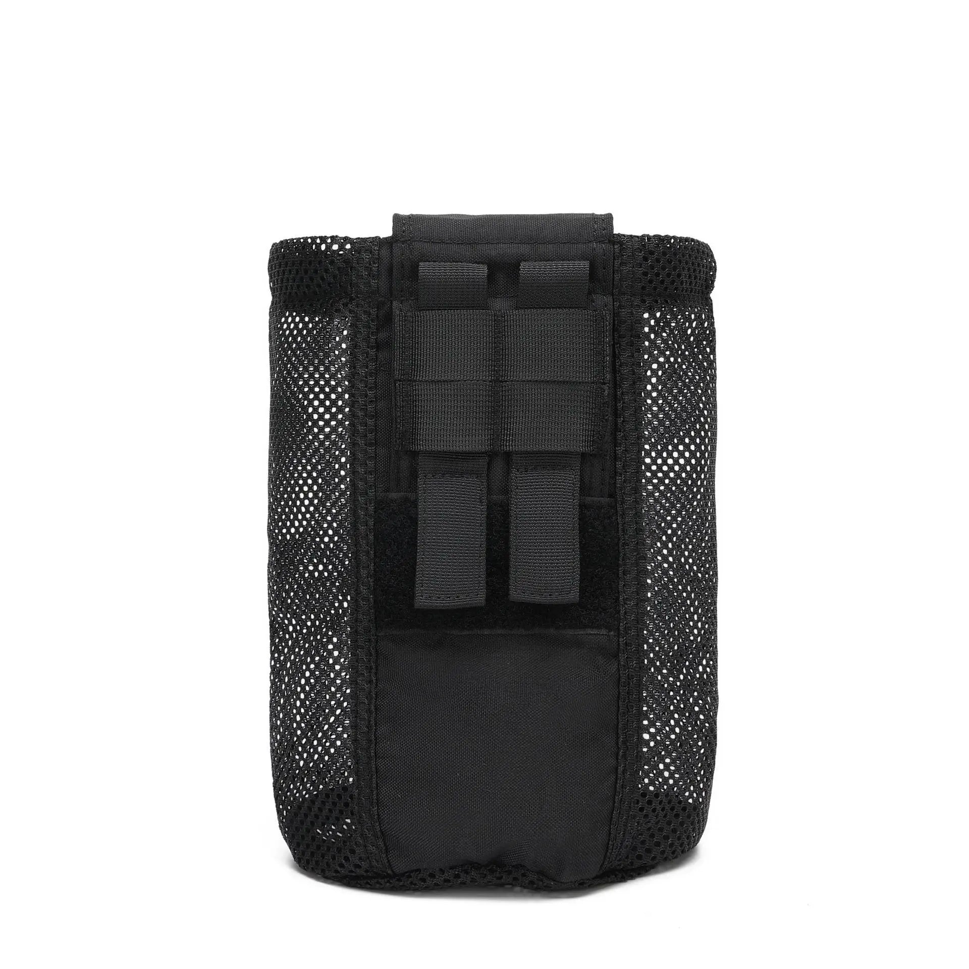Tactical Molle Mesh Dump Pouch, Lightweight Compact Drawstring Foldable Recovery Mag Tool Pack, EDC Drop Storage Belt Bag