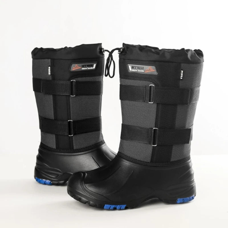 Winter Boots 2026 New Camouflage Snow Boots Men Shoes Rain Waterproof With Fur Plush Warm Male Casual Mid-Calf Work Fishing Boot