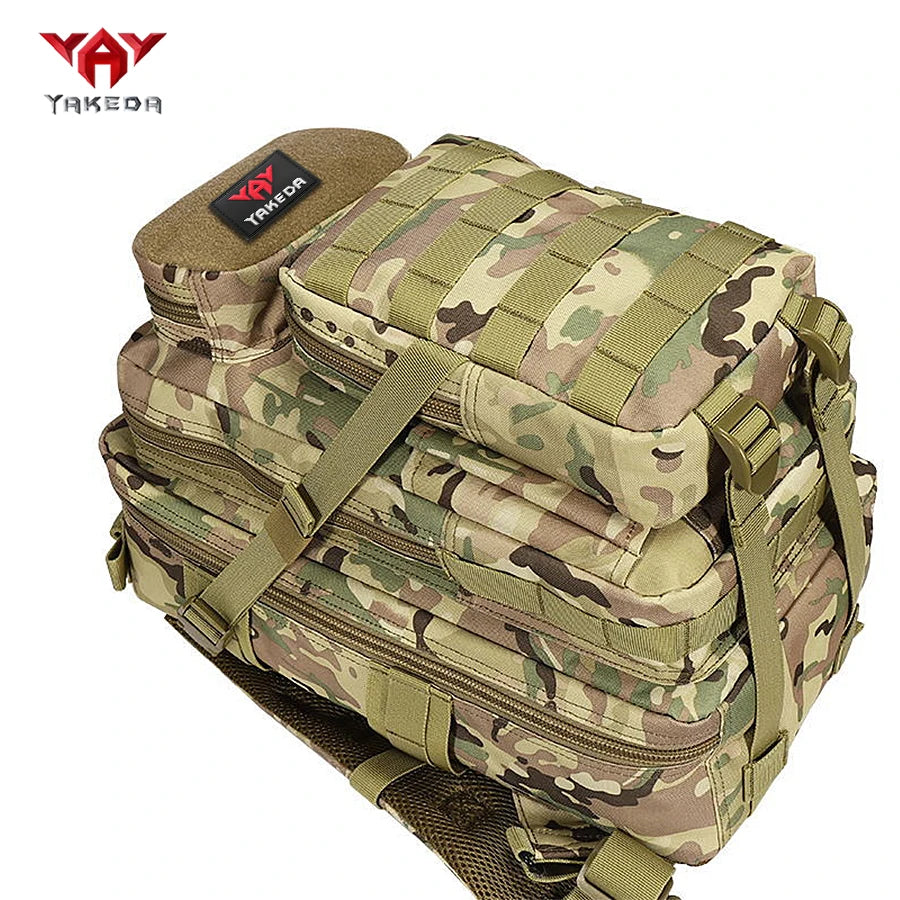 YAKEDA 26L Multi functional Sports Backpack 600D Polyester Tear resistant and Wear resistant Material with Multi layer Pockets