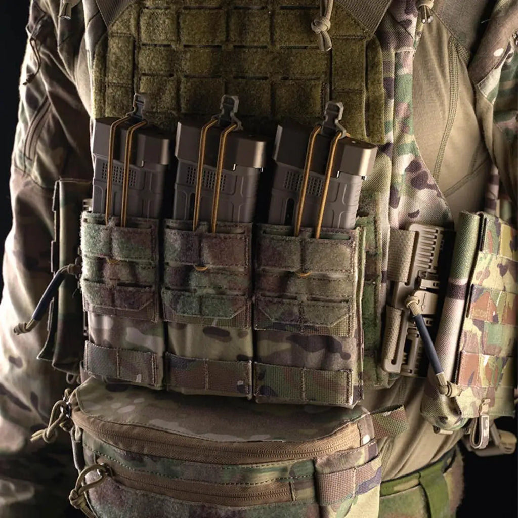 Poseidon Defense Top Grade DP Plate Carrier 3.0 Quick-Release Molle Vest Adjustable Sizing (S/M/L/XL) With 2Pcs Side Pocket