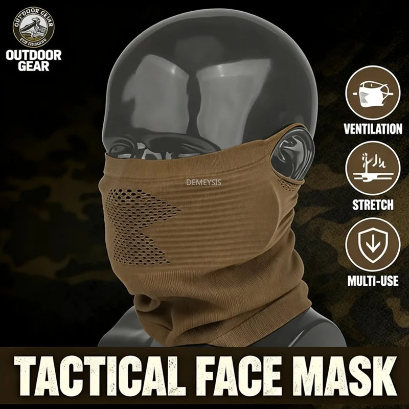 Outdoor Hunting Face Mask Removable Steel Mesh Cover Breathable Balaclava Full Face Cover for Airsoft Paintball Shooting Wargame