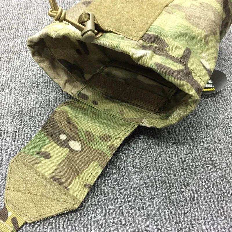 Multicam Drop Dump Pouch Tactical EDC Magazine Pouch Airsoft Gear MINI Foldable Recycling Tool Molle Bag
