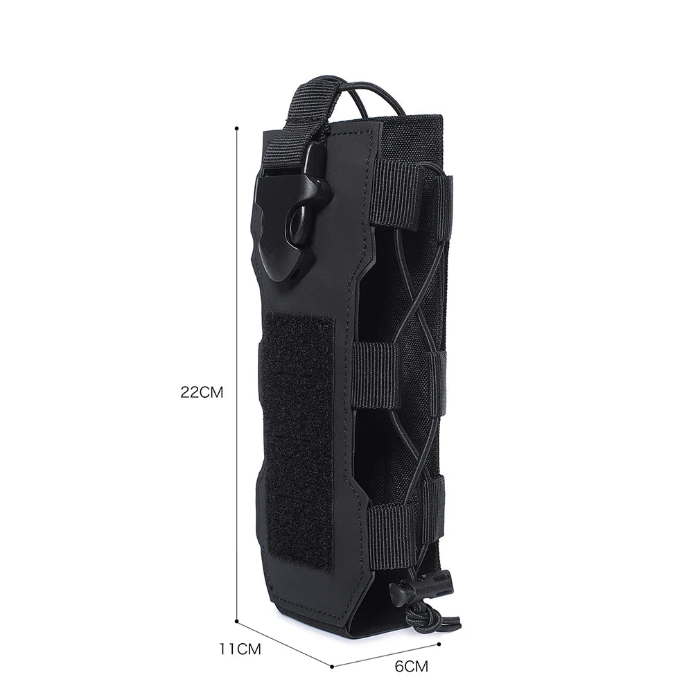 Outdoor Sports Molle Water Bottle Pouch Radio Canteen Cover Holster Waist Pack Hunting Hiking Travel Kettle Holder Bags