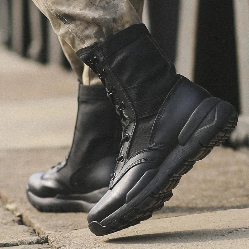 Lightweight   Boots Men Women Outdoor Climbing Hunt Hiking Training Breathable Shock Absorption  High Shoes