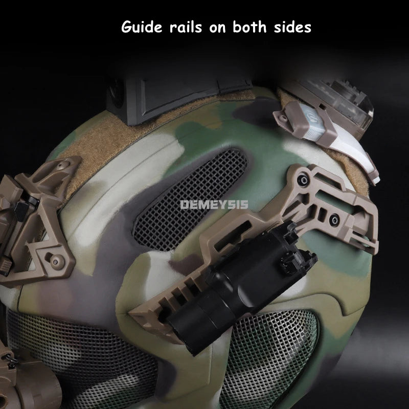 Tactical Airsoft Helmet Full Face Mask Heavy Duty Headgear for Paintball Shooting Training Motorcycle Outdoor Helmets