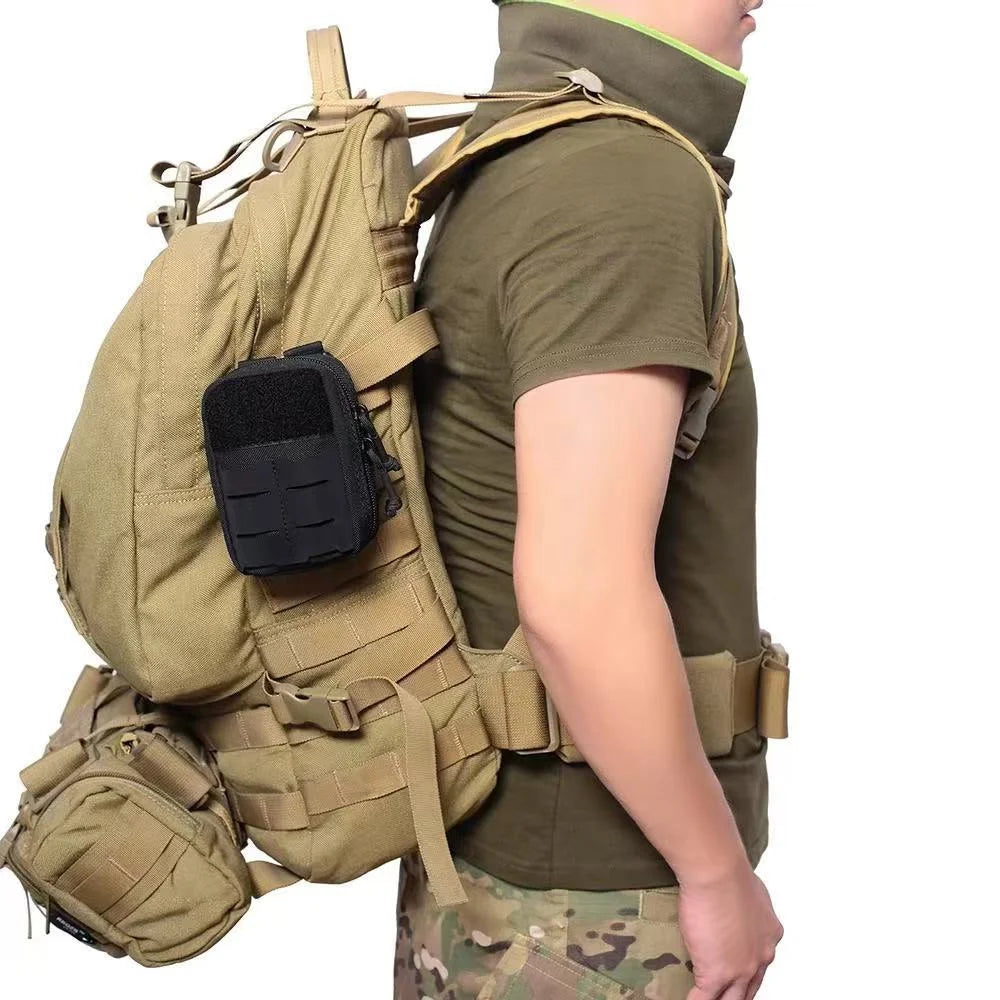 Outdoor Tactical MOLLE Waist Bag Camouflage Crossbody Sling Bag Multifunctional Mini Shoulder Bag Casual Commute Small Pouch