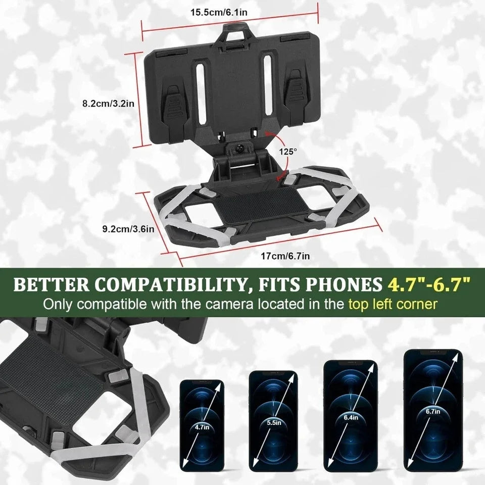 Tactical MOLLE Phone Holder, Folding Navigation Board, Cellphone Hold Gear, Airsoft Hunting Vest Accessories