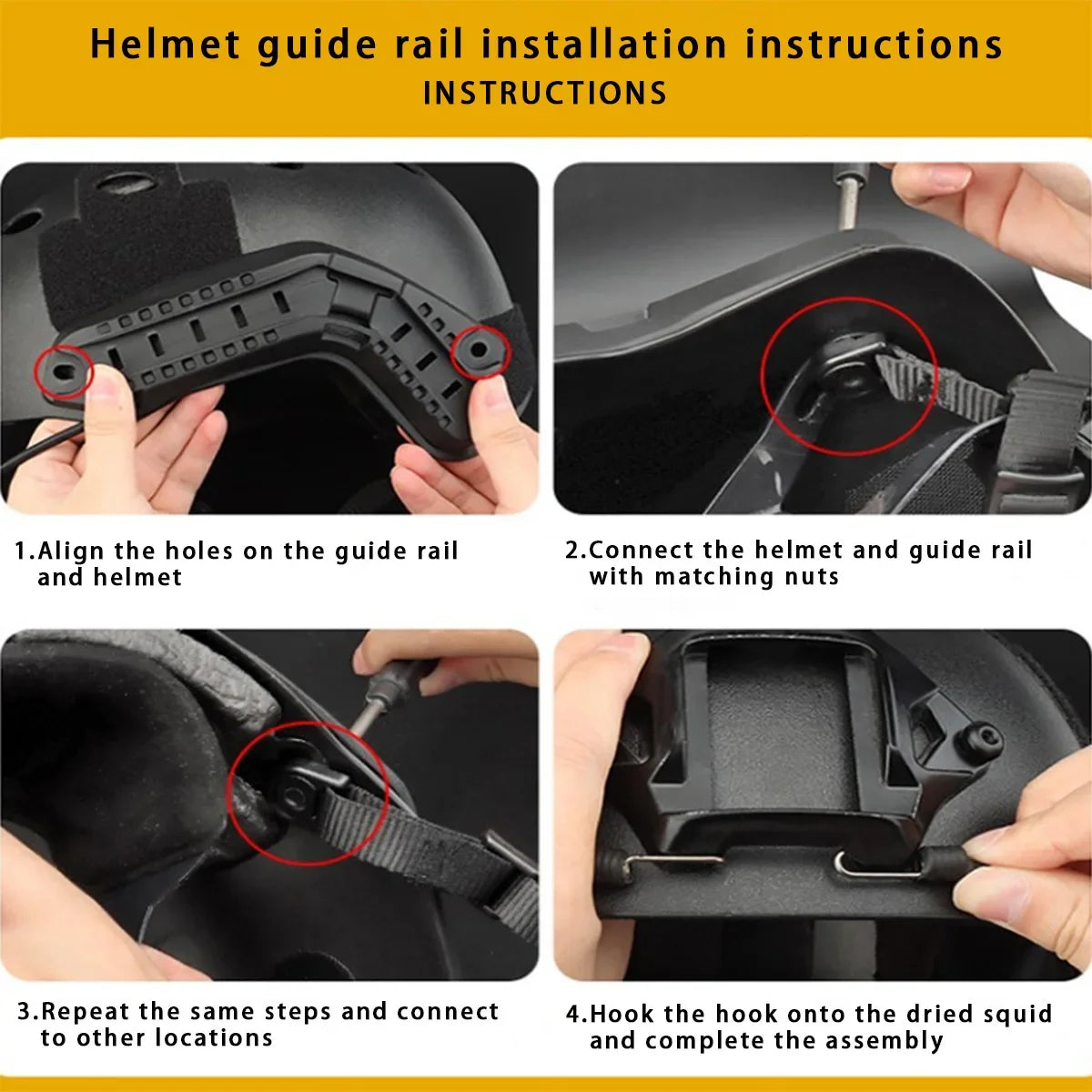 2 Pcs High Quality Tactical Helmets Side Rail More Colors To Choose Lightweight For Mount FAST ARC Combat Helmet Accessories