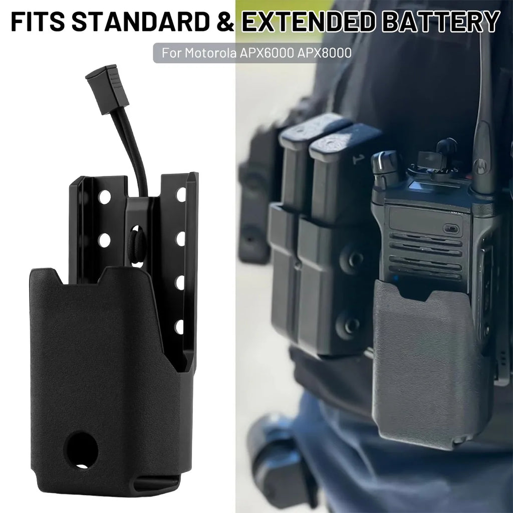 Radio Holster for Motorola APX6000/APX7000/APX8000 Radio Holder Case Carry Pouch With Molle Buckle for Tactical Vests Belt Packs