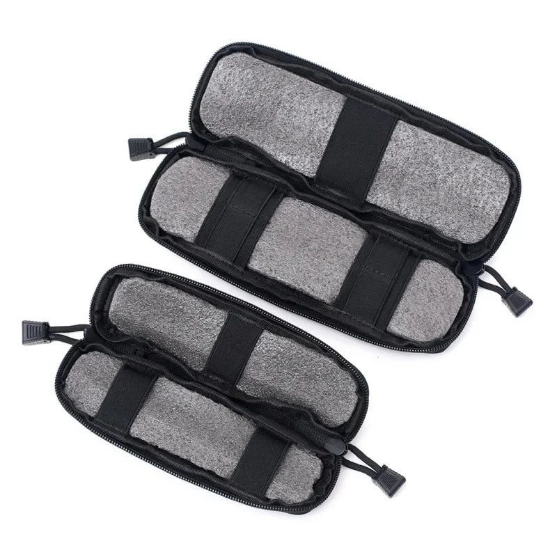 Outdoor MOLLE webbing long-term tool storage bag camping and hiking, durable zipper-style portable equipment protection bag
