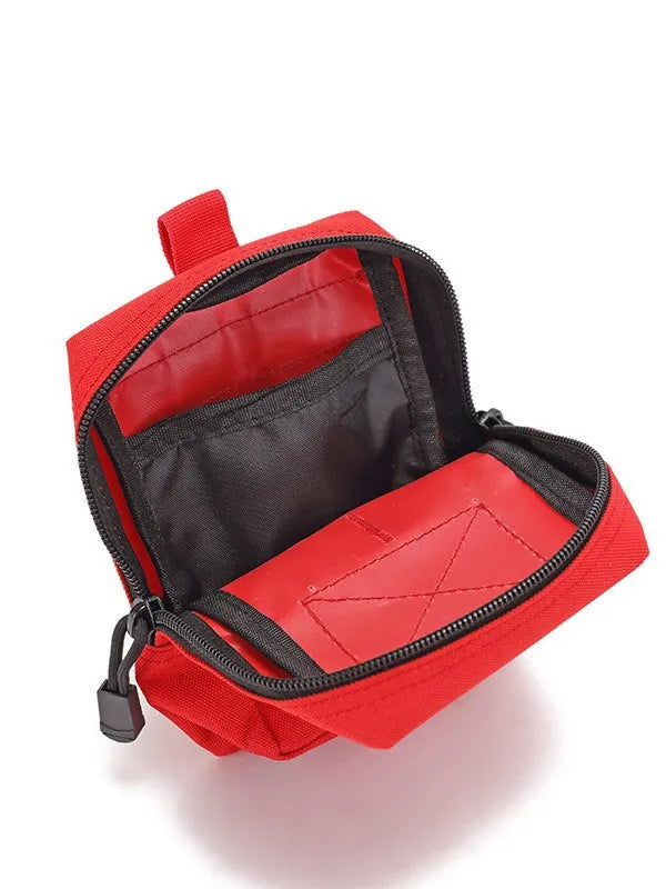 Waterproof Waist Bag EDC Tool Vest Pouch Mobile Phone Bag Tactical Outdoor Sport Hunting Travel Belt Pouch With PVC Patche