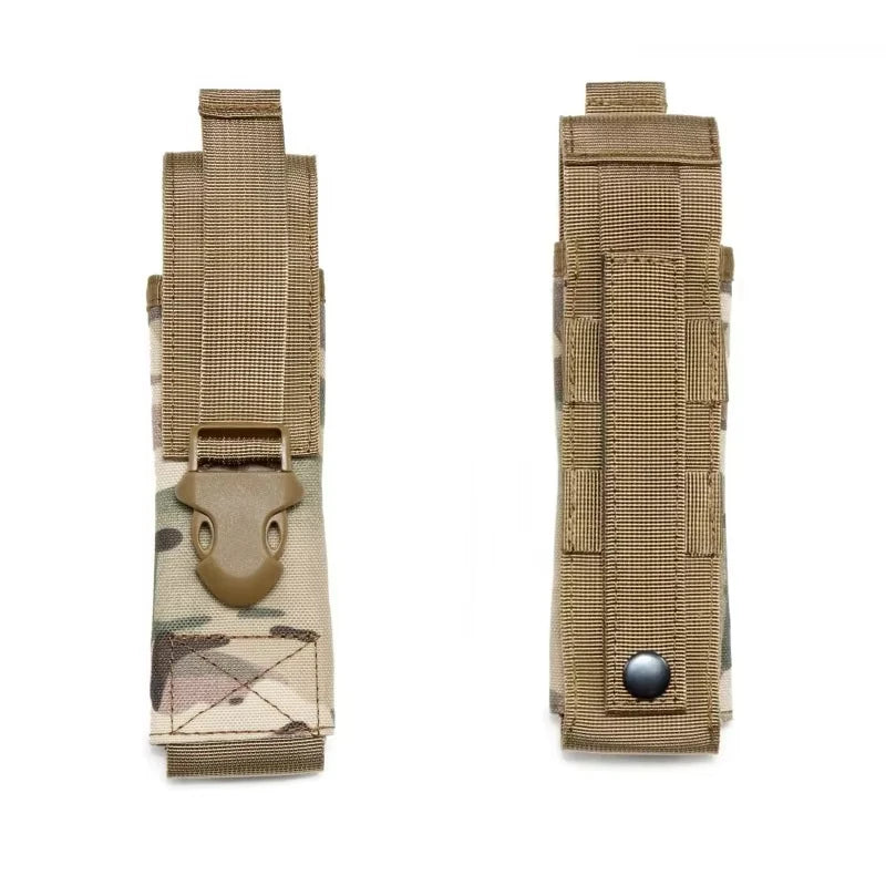 Outdoor Flashlight Pouch Tactical Tool Kit Portable Molle EDC Tool Waist Bag Field Sport Camping Hiking Hunting Accessories