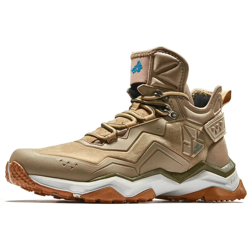 RAX Men Hiking Shoes Mid-top Leather Waterproof, Anti-slip, Anti-impact Outdoor Sports, Hiking, Camping, Hunting, Climbing Shoes
