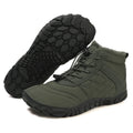Barefoot Snow Boots Minimalist Ankle Boots Anti Slip Casual Winter Booties Thermal Trail Running Shoes Plush for Outdoor Travel