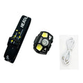 Tactical FAST MICH Helmet Light NVG Mounted Signal Lamp Sensor Headlamp USB Charging Waterproof Hunting Fishing Headlight