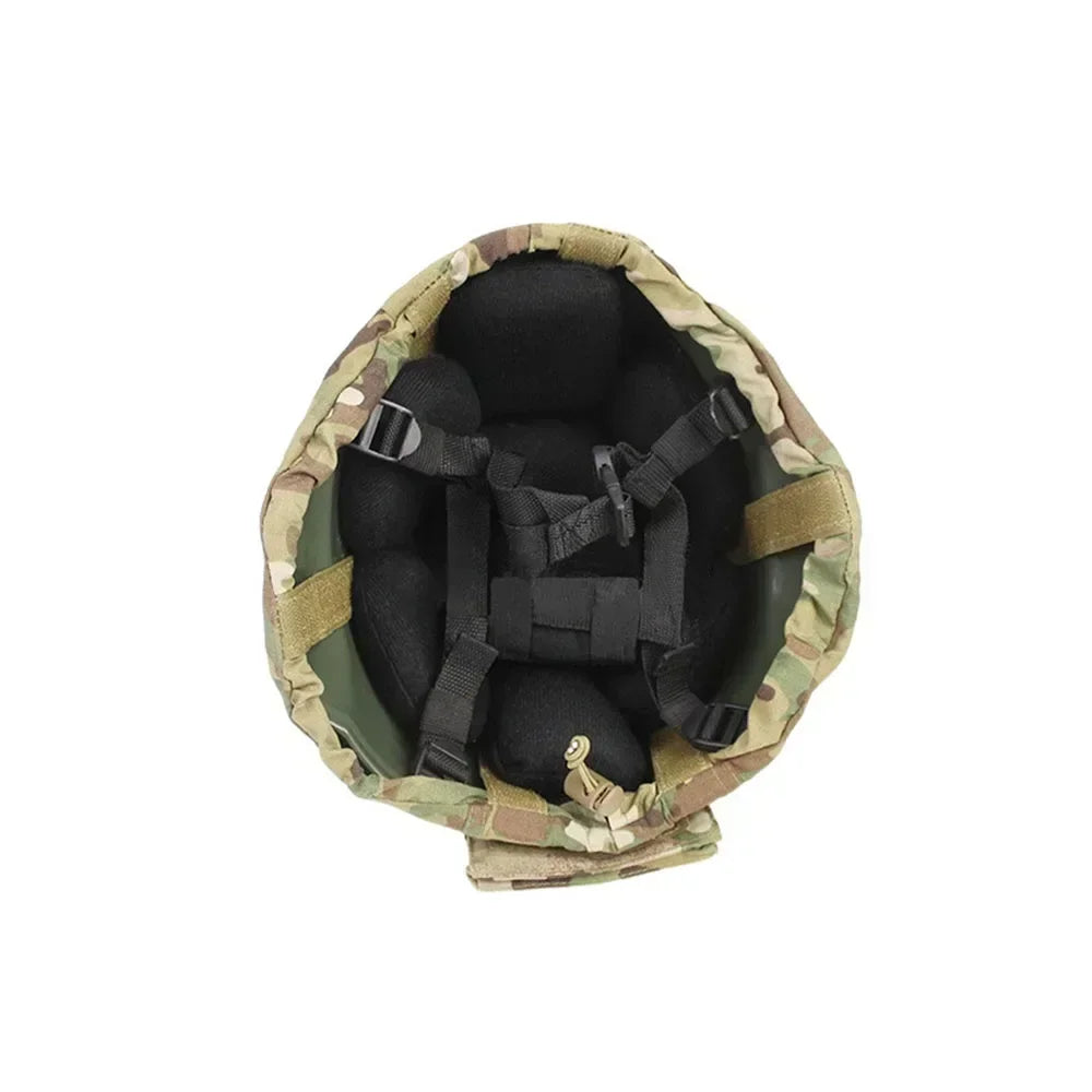 Tactical Camouflage Helmet Cover Military Counterweight Package Outdoor Hunting Helmet Cloth Ballast Bag Shooting Accessories