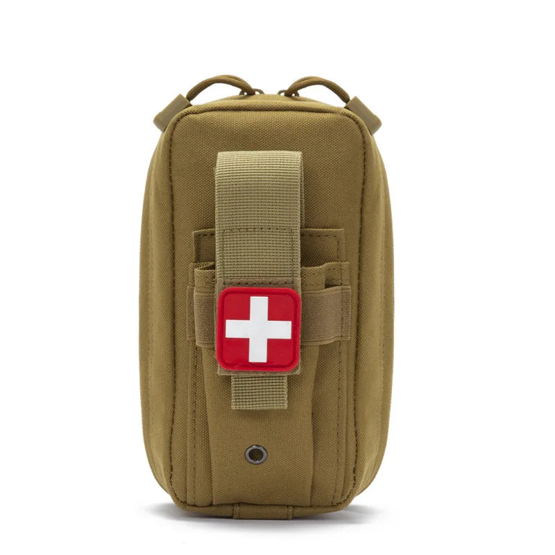 Outdoor Rescue Bag Medical EDC Bag First Aid Kit Tourniquet Scissors Waist Bag MOLLE Hunting Survival Pouch