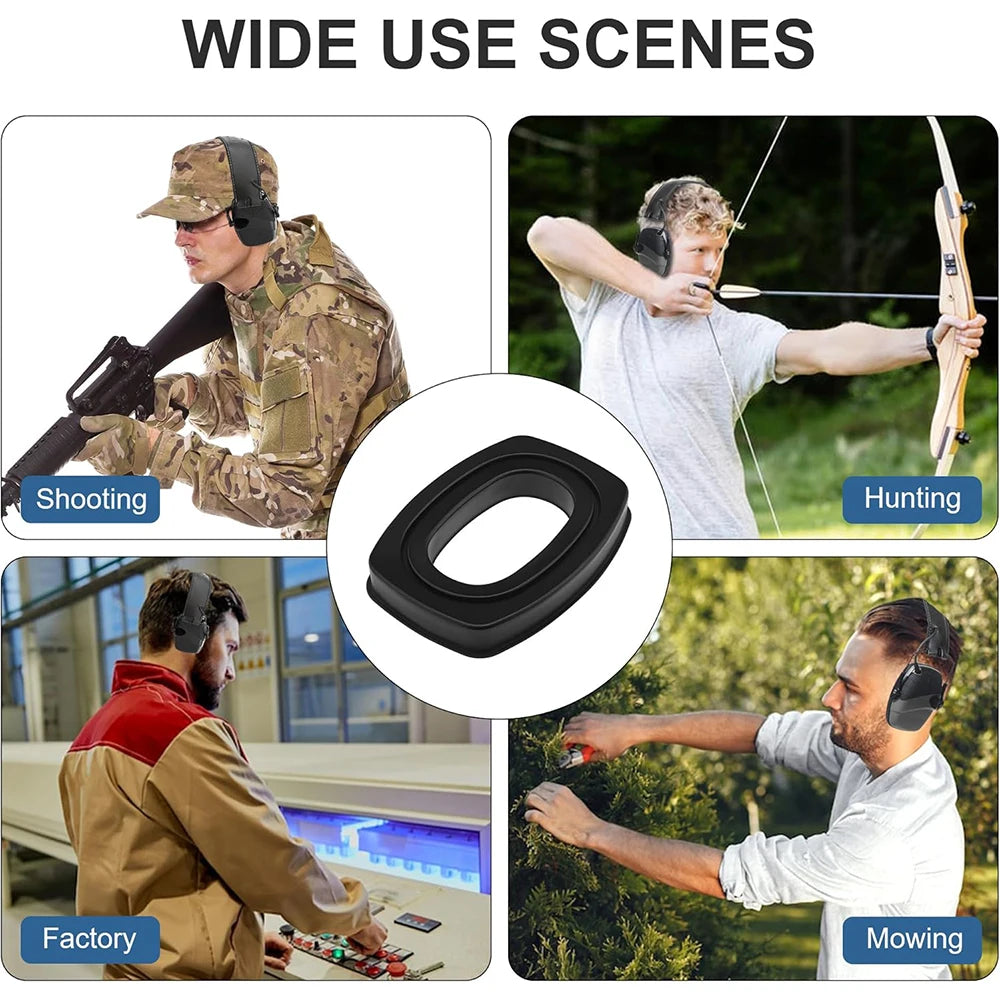 Gel Ear Seals for Howard Leight by Honeywell Earmuffs Impact Sport, Sync, Leightning Series of Hearing Protection Earmuffs