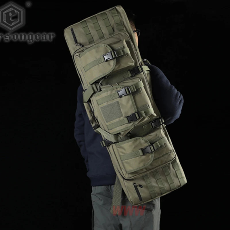 Emersongear-Hunting Rifl Bag, Double Gun Case, Waterproof Carbine Backpack, Molle System Rucksack Transportation Bag, 94cm