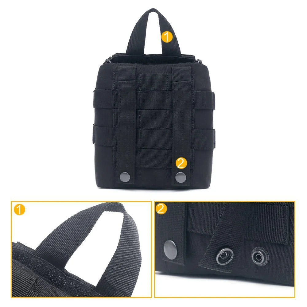 New IFAK EDC Bag Waist Belt Pack Hunting Vest Emergency Tools Pack Outdoor Medical First Aid Kit Camping Survival Pouch